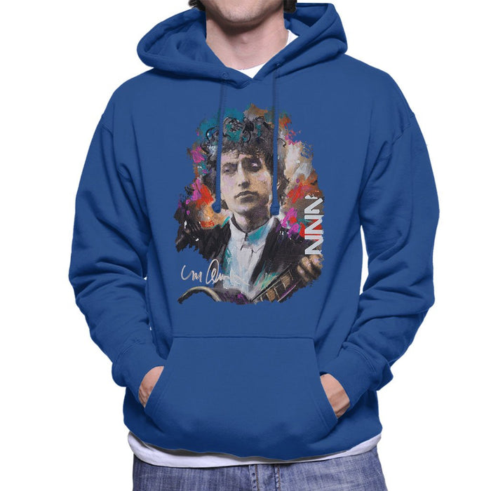 Sidney Maurer Original Portrait Of Bob Dylan Mens Hooded Sweatshirt - Mens Hooded Sweatshirt