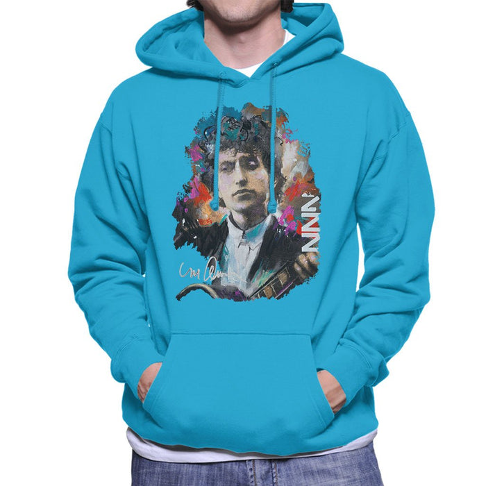 Sidney Maurer Original Portrait Of Bob Dylan Mens Hooded Sweatshirt - Mens Hooded Sweatshirt