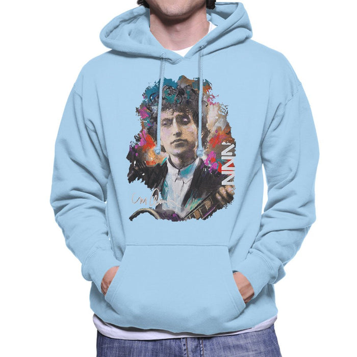 Sidney Maurer Original Portrait Of Bob Dylan Mens Hooded Sweatshirt - Mens Hooded Sweatshirt