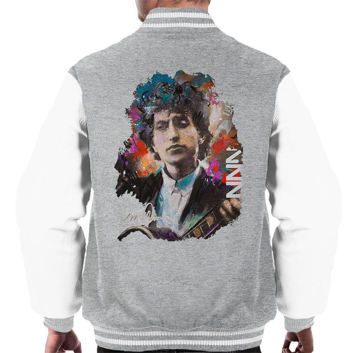 Sidney Maurer Original Portrait Of Bob Dylan Mens Varsity Jacket - Mens Varsity Jacket