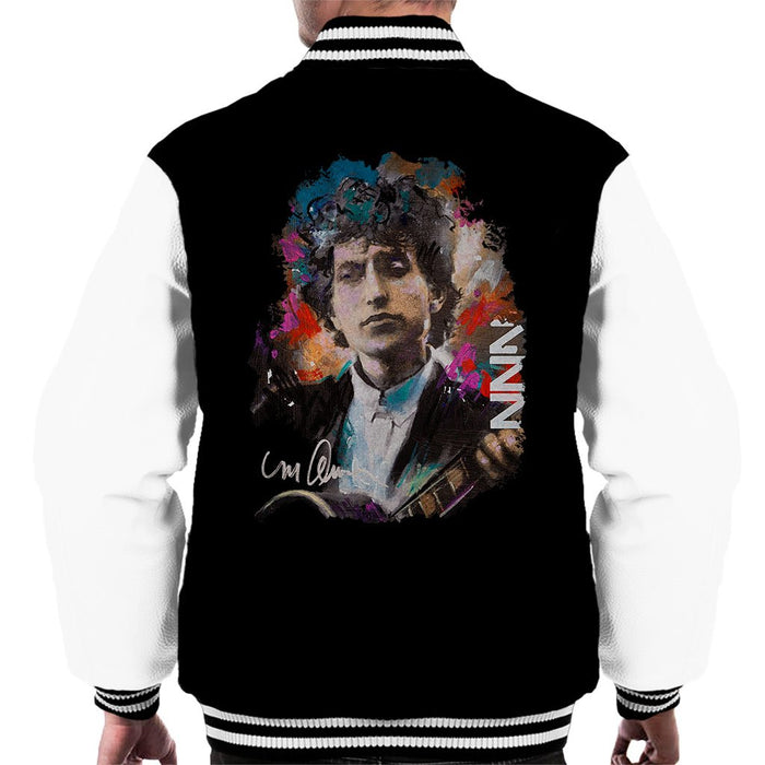 Sidney Maurer Original Portrait Of Bob Dylan Mens Varsity Jacket - Mens Varsity Jacket