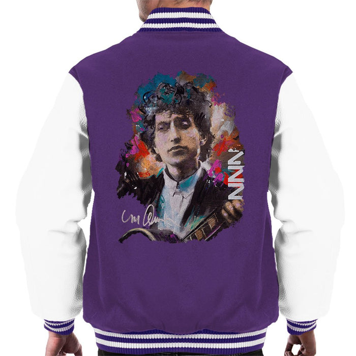 Sidney Maurer Original Portrait Of Bob Dylan Mens Varsity Jacket - Mens Varsity Jacket