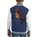 Sidney Maurer Original Portrait Of David Bowie Earring Kids Varsity Jacket - X-Small (3-4 yrs) / Navy/White - Kids Boys Varsity Jacket