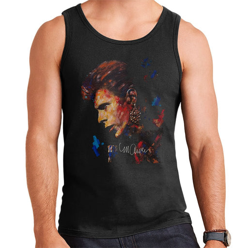 Sidney Maurer Original Portrait Of David Bowie Earring Mens Vest - Mens Vest