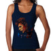 Sidney Maurer Original Portrait Of David Bowie Earring Womens Vest - Small / Navy Blue - Womens Vest