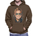 Sidney Maurer Original Portrait Of Elton John Mens Hooded Sweatshirt - Mens Hooded Sweatshirt