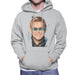 Sidney Maurer Original Portrait Of Elton John Mens Hooded Sweatshirt - Mens Hooded Sweatshirt