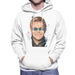 Sidney Maurer Original Portrait Of Elton John Mens Hooded Sweatshirt - Mens Hooded Sweatshirt