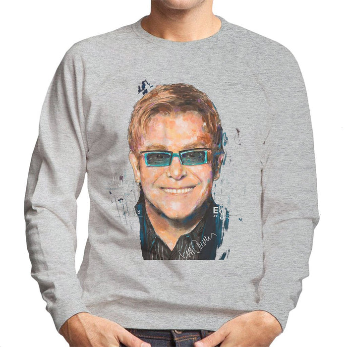 Sidney Maurer Original Portrait Of Elton John Mens Sweatshirt - Mens Sweatshirt