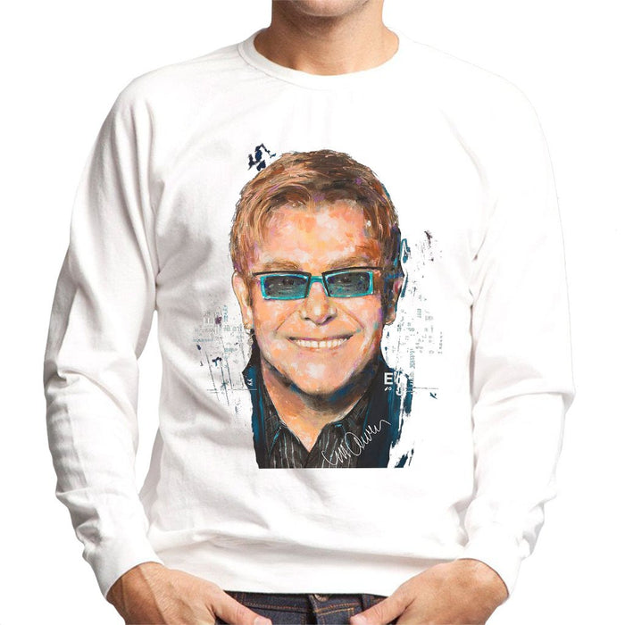 Sidney Maurer Original Portrait Of Elton John Mens Sweatshirt - Mens Sweatshirt