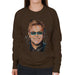 Sidney Maurer Original Portrait Of Elton John Womens Sweatshirt - Womens Sweatshirt