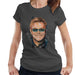 Sidney Maurer Original Portrait Of Elton John Womens T-Shirt - Womens T-Shirt