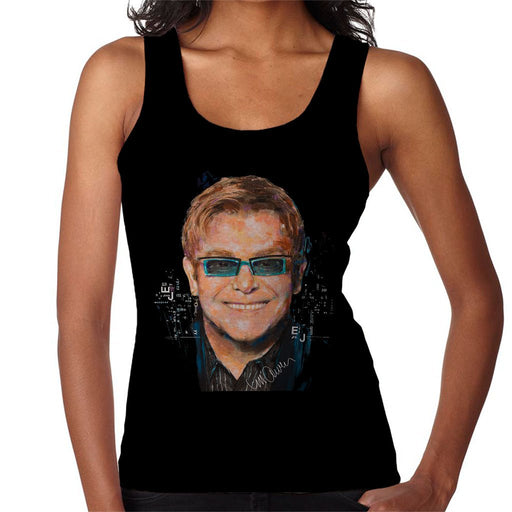 Sidney Maurer Original Portrait Of Elton John Womens Vest - Womens Vest