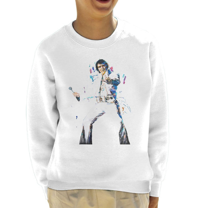 Sidney Maurer Original Portrait Of Elvis Presley Kids Sweatshirt - Kids Boys Sweatshirt