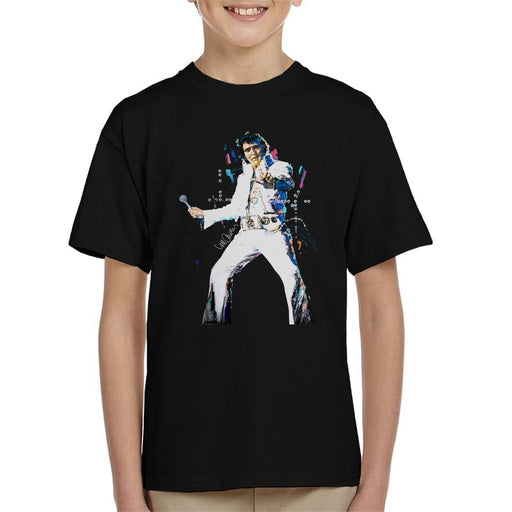 Sidney Maurer Original Portrait Of Elvis Presley Kids T-Shirt - Kids Boys T-Shirt