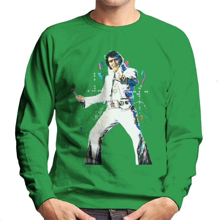 Sidney Maurer Original Portrait Of Elvis Presley Mens Sweatshirt - Mens Sweatshirt