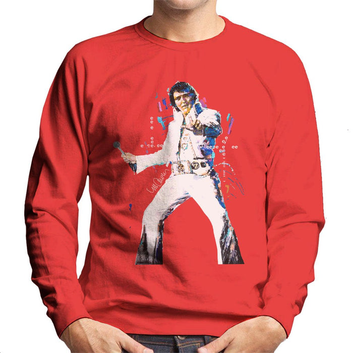 Sidney Maurer Original Portrait Of Elvis Presley Mens Sweatshirt - Mens Sweatshirt