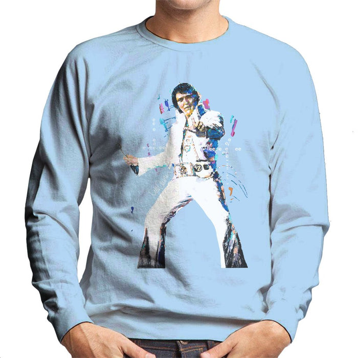 Sidney Maurer Original Portrait Of Elvis Presley Mens Sweatshirt - Mens Sweatshirt