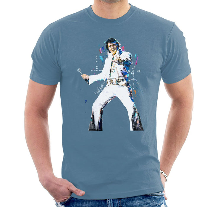 Sidney Maurer Original Portrait Of Elvis Presley Mens T-Shirt - Mens T-Shirt