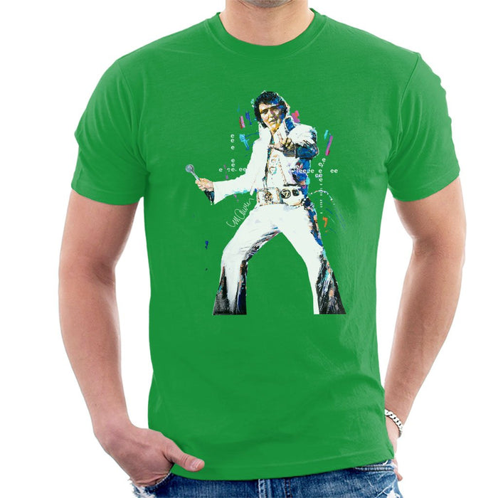 Sidney Maurer Original Portrait Of Elvis Presley Mens T-Shirt - Mens T-Shirt