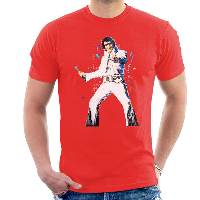 Sidney Maurer Original Portrait Of Elvis Presley Mens T-Shirt - Mens T-Shirt