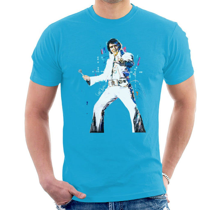 Sidney Maurer Original Portrait Of Elvis Presley Mens T-Shirt - Mens T-Shirt