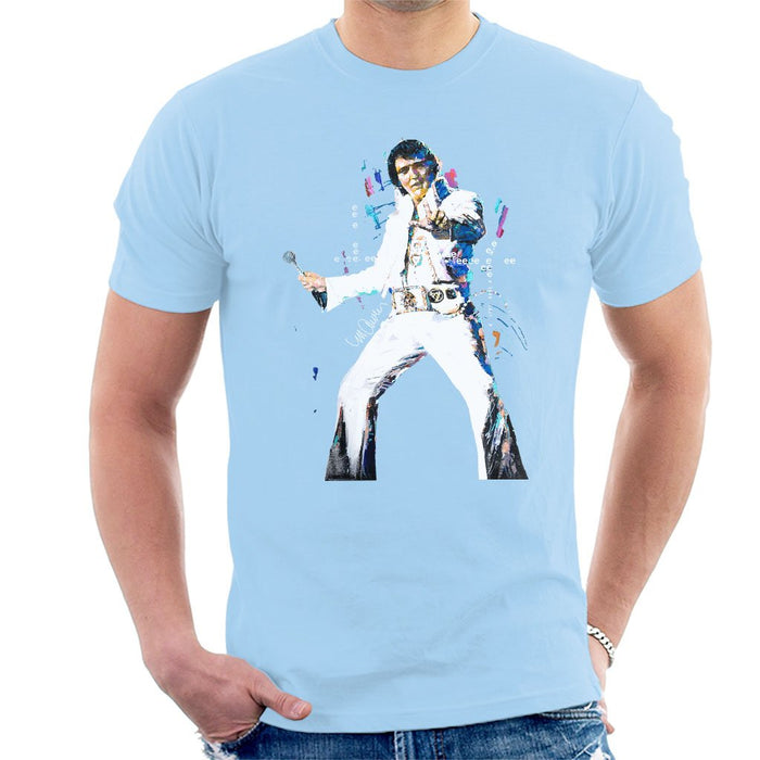 Sidney Maurer Original Portrait Of Elvis Presley Mens T-Shirt - Mens T-Shirt