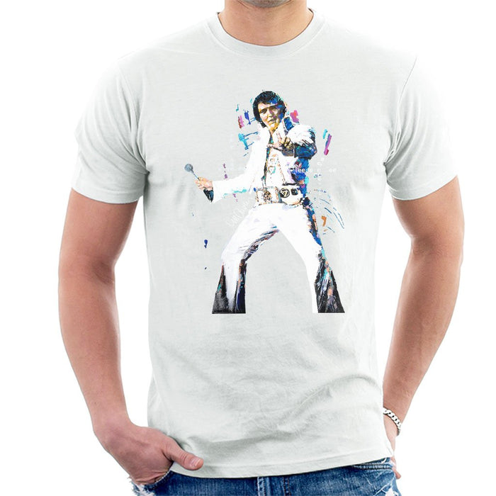 Sidney Maurer Original Portrait Of Elvis Presley Mens T-Shirt - Mens T-Shirt
