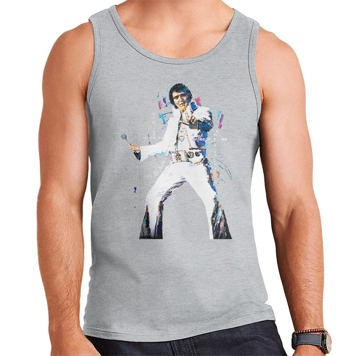 Sidney Maurer Original Portrait Of Elvis Presley Mens Vest - Mens Vest