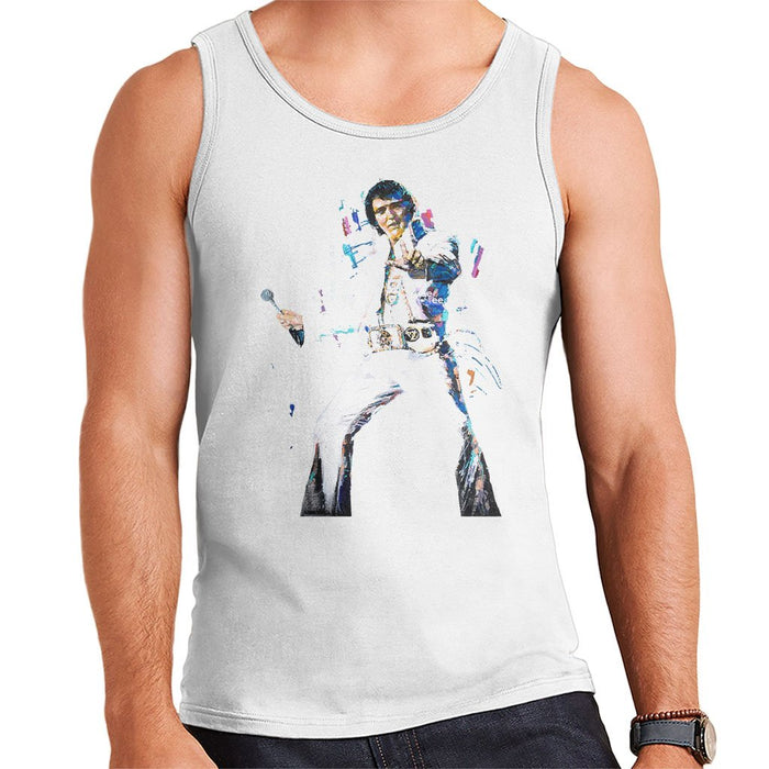 Sidney Maurer Original Portrait Of Elvis Presley Mens Vest - Mens Vest