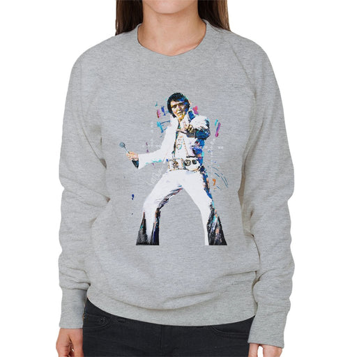 Sidney Maurer Original Portrait Of Elvis Presley Womens Sweatshirt - Womens Sweatshirt
