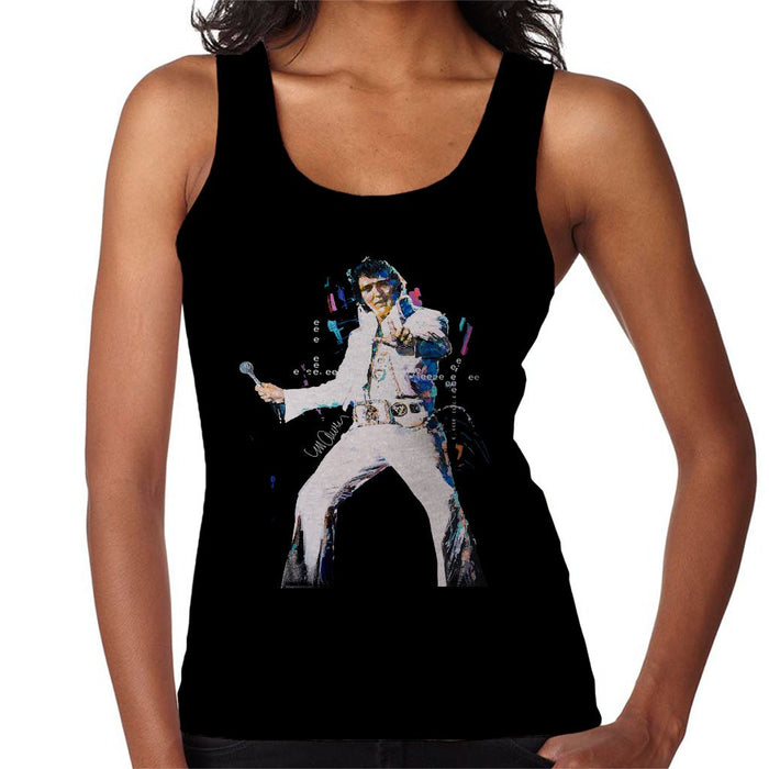 Sidney Maurer Original Portrait Of Elvis Presley Womens Vest - Womens Vest
