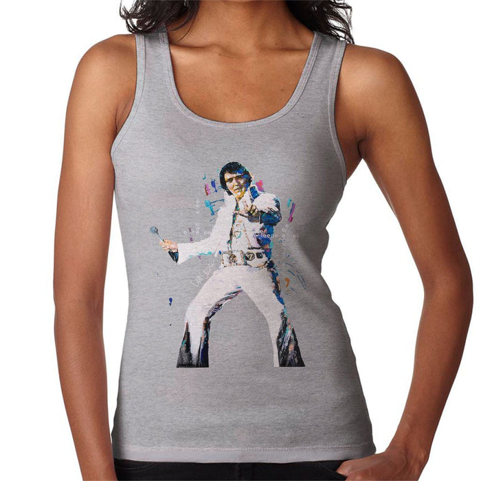 Sidney Maurer Original Portrait Of Elvis Presley Womens Vest - Womens Vest