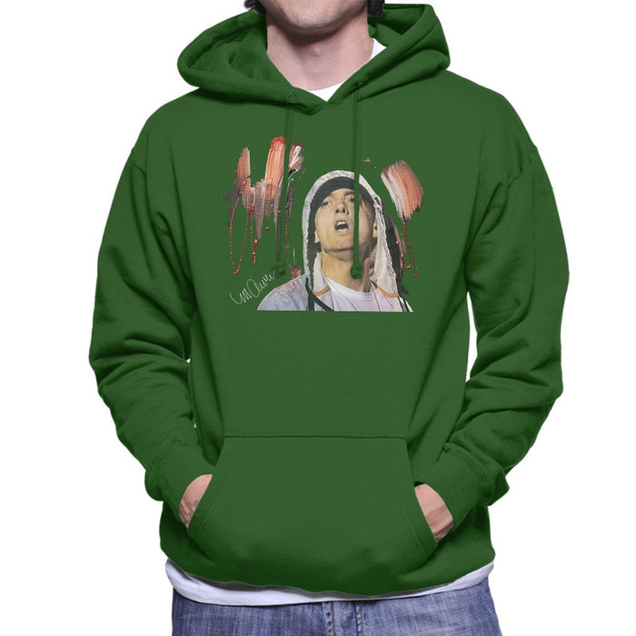 Sidney Maurer Original Portrait Of Eminem Mens Hooded Sweatshirt - Mens Hooded Sweatshirt