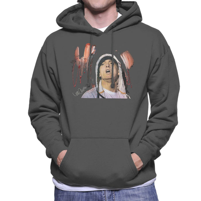 Sidney Maurer Original Portrait Of Eminem Mens Hooded Sweatshirt - Mens Hooded Sweatshirt