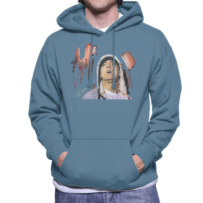 Sidney Maurer Original Portrait Of Eminem Mens Hooded Sweatshirt - Mens Hooded Sweatshirt