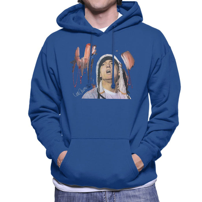 Sidney Maurer Original Portrait Of Eminem Mens Hooded Sweatshirt - Mens Hooded Sweatshirt