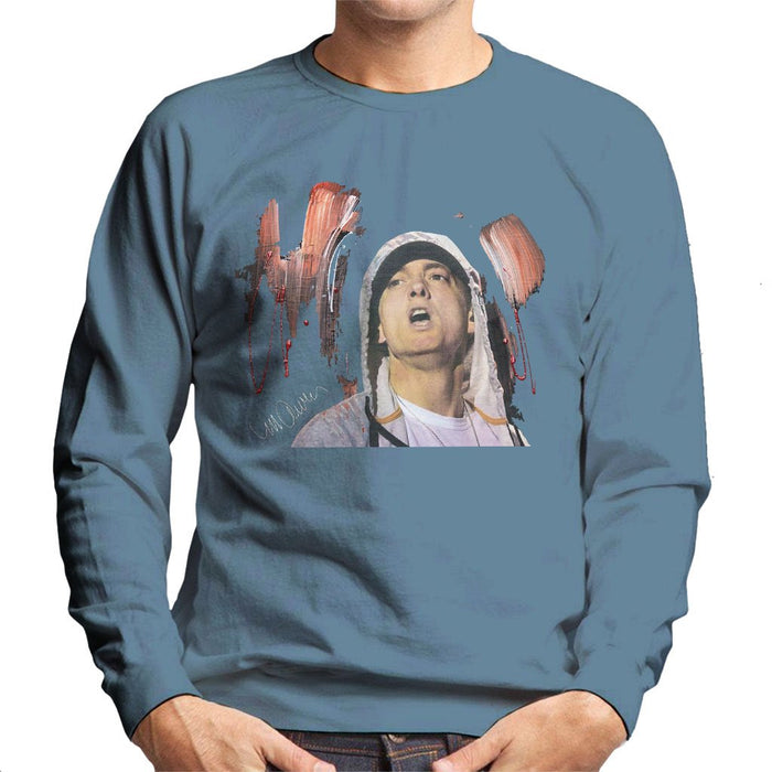 Sidney Maurer Original Portrait Of Eminem Mens Sweatshirt - Mens Sweatshirt