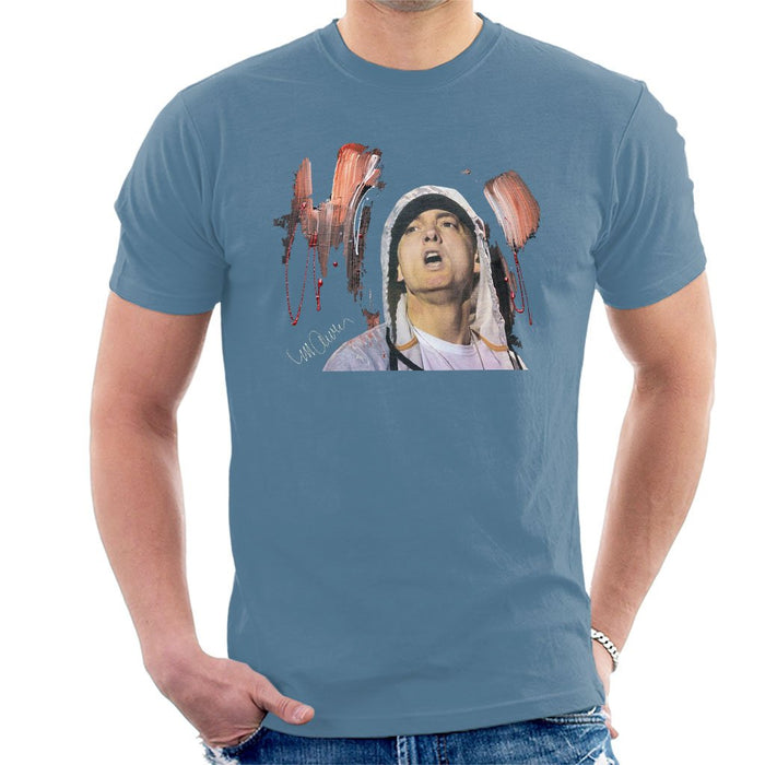 Sidney Maurer Original Portrait Of Eminem Mens T-Shirt - Mens T-Shirt