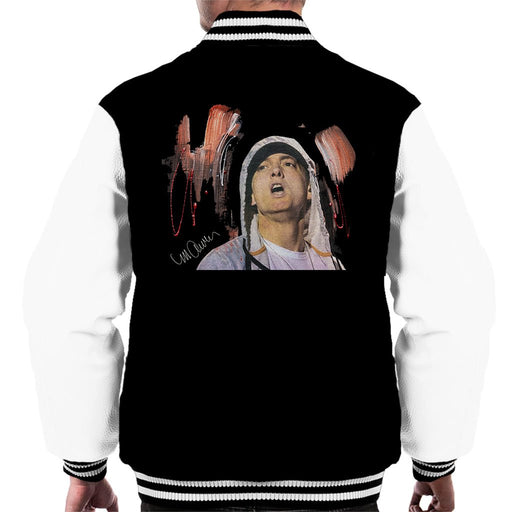 Sidney Maurer Original Portrait Of Eminem Mens Varsity Jacket - Mens Varsity Jacket