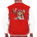 Sidney Maurer Original Portrait Of Eminem Mens Varsity Jacket - Small / Red/White - Mens Varsity Jacket