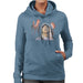 Sidney Maurer Original Portrait Of Eminem Womens Hooded Sweatshirt - Womens Hooded Sweatshirt