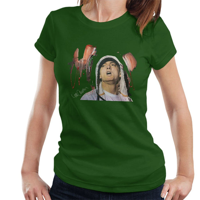 Sidney Maurer Original Portrait Of Eminem Womens T-Shirt - Womens T-Shirt