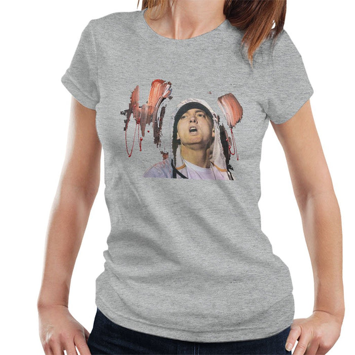 Sidney Maurer Original Portrait Of Eminem Womens T-Shirt - Womens T-Shirt
