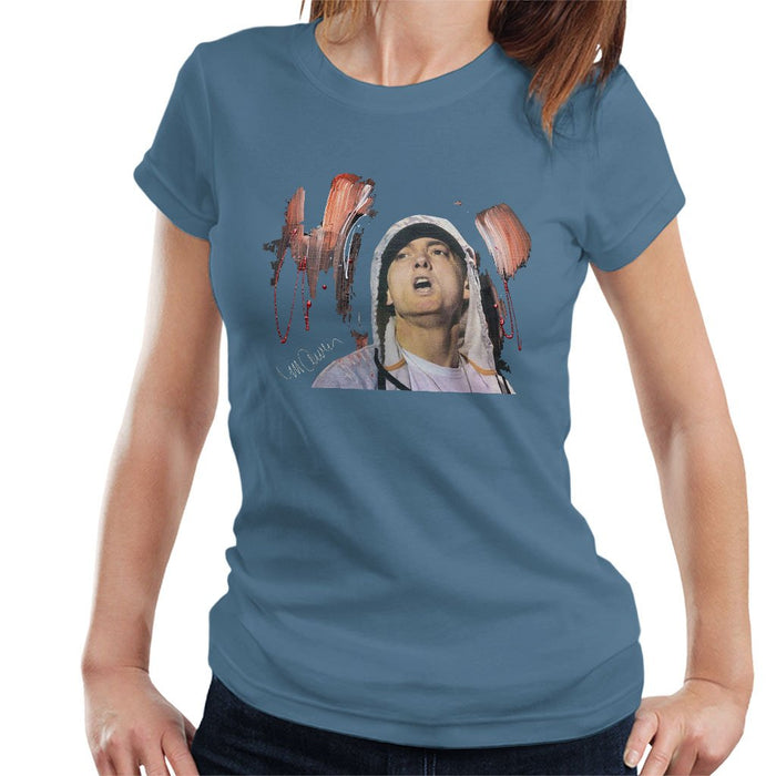 Sidney Maurer Original Portrait Of Eminem Womens T-Shirt - Womens T-Shirt