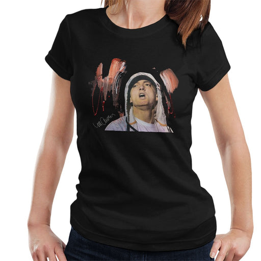 Sidney Maurer Original Portrait Of Eminem Womens T-Shirt - Womens T-Shirt