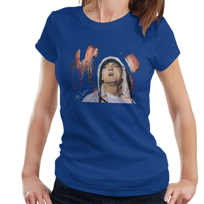 Sidney Maurer Original Portrait Of Eminem Womens T-Shirt - Womens T-Shirt