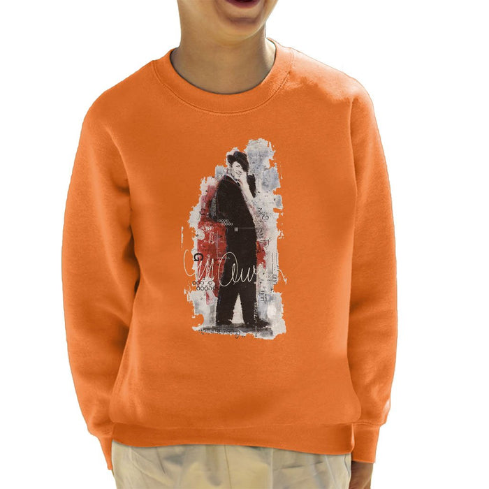 Sidney Maurer Original Portrait Of Frank Sinatra Side Shot Kids Sweatshirt - Kids Boys Sweatshirt