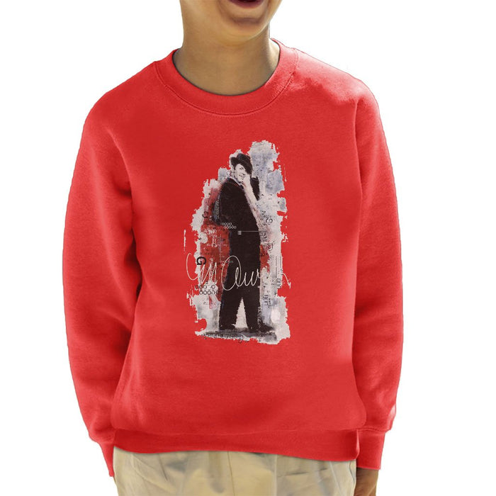Sidney Maurer Original Portrait Of Frank Sinatra Side Shot Kids Sweatshirt - Kids Boys Sweatshirt