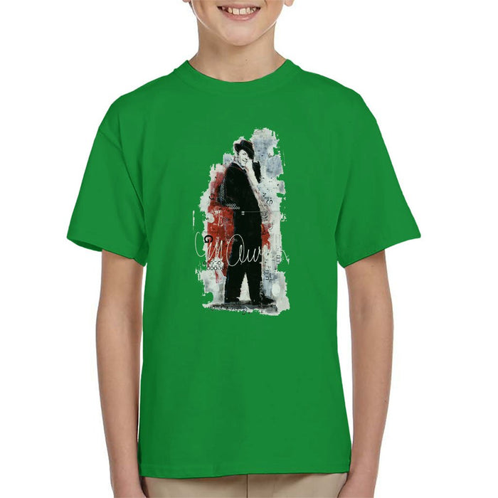 Sidney Maurer Original Portrait Of Frank Sinatra Side Shot Kids T-Shirt - Kids Boys T-Shirt